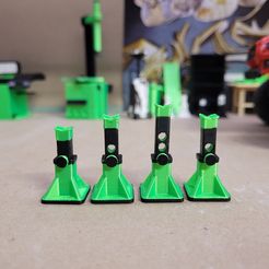 20211219_120118.jpg STL file 1/24 scale ADJUSTABLE JACK STAND・3D print model to download