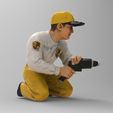 mec3.jpg Pit Crew Mechanic with Air Impact Wrench 1/32 Scale – Tire Change Figure for Racing Diorama