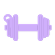 DumbBell Keychain.stl Dumbbell Keychain