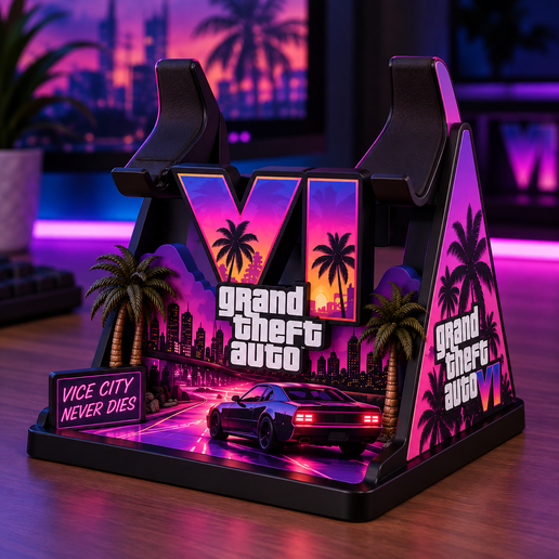 GTA 6-themed PS5 controller stand
