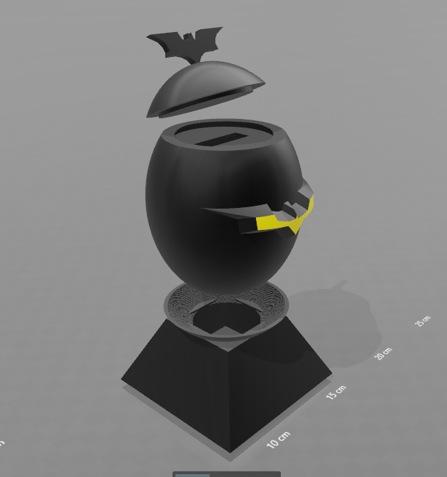 3.png Archivo STL gratis "Huevo de Batman" alcancía・Modelo para descargar y imprimir en 3D, psl