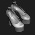 5.jpg 3 SET FASHIONABLE PENDANT WOMENS SHOES HALF-BOOTS 3D MODEL COLLECTION