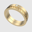 rotating_00.png Intricate Greek Key Band Ring 3D print