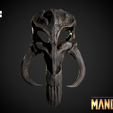 3.png Mythosaur Skull Pendant - Mandalorian Symbol Ready for 3d print 3D print model