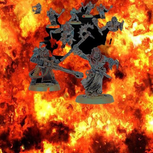 cultists that are following a cult 3D model