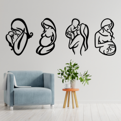 Pack2.png STL file MOM PICTURE - PACK 7・3D printer design to download