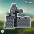 5.jpg Medieval modular stone wall with large monumental carved door (14) - Medieval Gothic Feudal Old Archaic Saga 28mm 15mm RPG