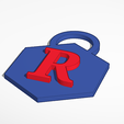 R.png LLAVERO LETRA R ( LETTER R KEYCHAIN )