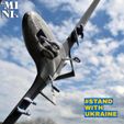 #STAND ina UKRAINE 3D HD model Bayraktar TB2