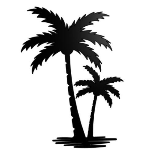 STL file Palm tree wall art 2・3D printer model to download・Cults