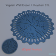 2.png Vegvisir Wall Decor + Keychain