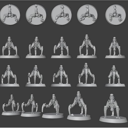 Warrior Tripod Legs 1 - 3D model önizlemesi