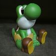 Yoshi-Painted.jpg Файл STL Йоши (легкая печать без поддержки)・3D-печатная модель для загрузки