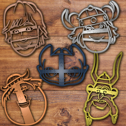 Todo.png How to train your dragon cookie cutter set