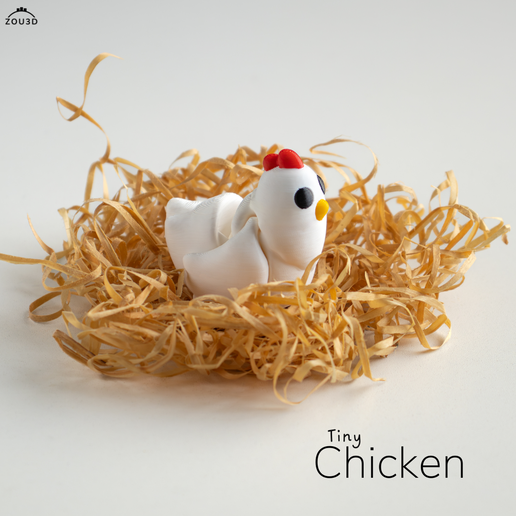 8Tiny_Chicken.png Крошечный цыпленок - печать на месте