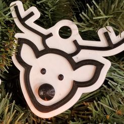 20231119_122812.jpg Christmas Reindeer - Hanging Tree Decoration - Holiday ornament - Navidad ornament