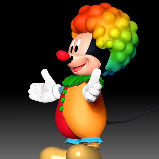 🐁 Mickey Mouse Clown・ 3D File for 3D printing・Cults