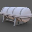 LifeRaft-Original.jpg Life raft with rack DGzRS ship model 1:15