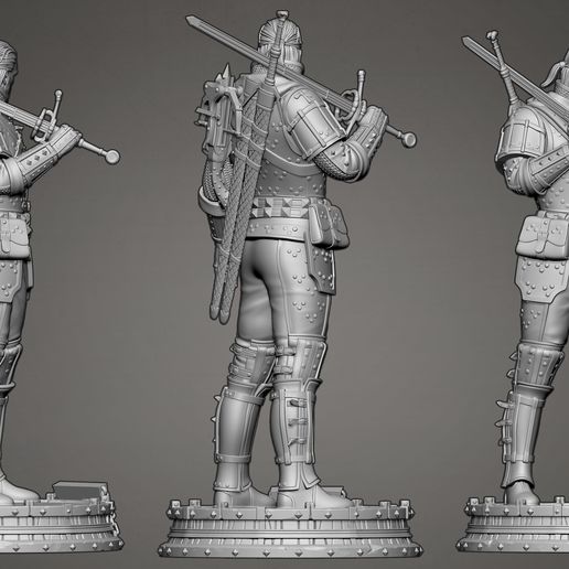 witcher-3d-print-stl-model-fdm-pla-sls-3dprinting-03.jpg Geralt Witcher 2 MODELS 1 PRICE
