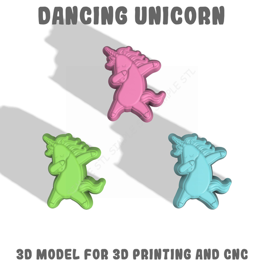 DANCING-UNICORN-STL-FILE-3.png Танцующий единорог Stl файл