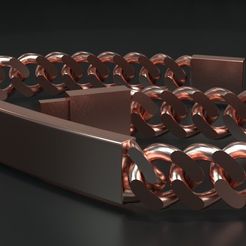 2e03ecb2da4581b75131b3580910c138_display_large.jpg Fichier STL gratuit Gourmette curb link chain・Objet pour imprimante 3D à télécharger