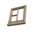 Window-4-2.png MINIATURE WINDOW 1:24 SCALE FOR DOLL HOUSE