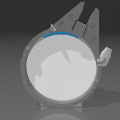 ECHO-POP-MILLENIUM-FALCON-2.jpg STL-Datei Suporte Alexa Echo Pop Falcon Millennium Star Wars・3D-Drucker-Vorlage zum herunterladen