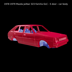 New-Project-2021-08-08T000928.636.png Fichier STL 1978 1979 Mazda Jailbar 323 Family GLC - 5 door - carrosserie de voiture・Plan pour imprimante 3D à télécharger