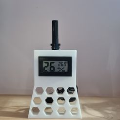 Hygrometer Halter für Filament Vorratsdosen mit Deckel Luftdicht by  Schmelzer, Download free STL model