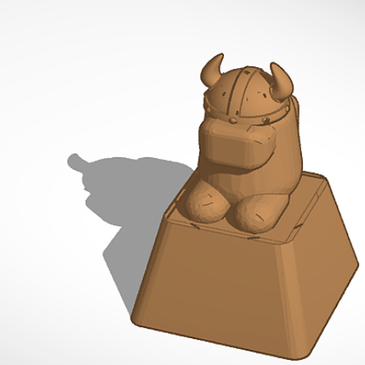 Among Us Viking Keycap 3D model