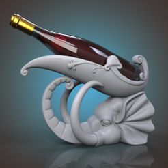1.38.jpg Fichier 3D Porte-vin_Ornament・Modèle pour imprimante 3D à télécharger