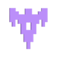 Asset_1222.stl Space Invaders Pixel Art 3D Printable Model