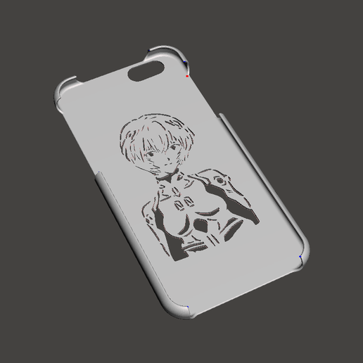 iphone6_case_Rei.png Download STL file iphone6/6S case Rei • 3D printable template, sylbox