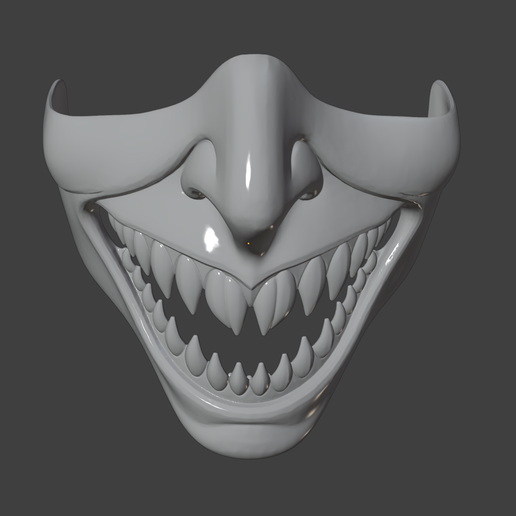 【新品未使用】MONSTER MOUTH SMILEY Mサイズ 👹 Sharp Teeth Monster Smile Mask・ STL File for 3D printing