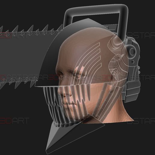 23.jpg Chainsaw Man Helmet - Denji Cosplay