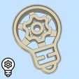 32-2.jpg Science and technology cookie cutters - #32 - light bulb (style 1)