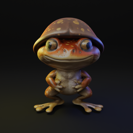 Toad Cartoon Animal 3D model