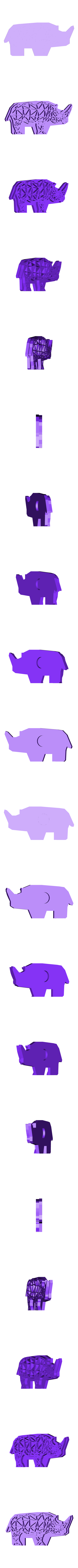 rhino.stl Digital Safari Stamps