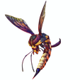 PNG.png DOWNLOAD BEE 3D MODEL - ANIMATED - INSECT Raptor Linheraptor MICRO BEE FLYING - POKÉMON - DRAGON - Grasshopper - OBJ - FBX - 3D PRINTING - 3D PROJECT - GAME READY-3DSMAX-C4D-MAYA-BLENDER-UNITY-UNREAL - DINOSAUR -