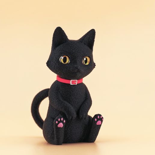 Black Cat Gazing at You 3D model
