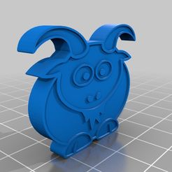 Goat_Only.jpg Fichier 3D gratuit Le problème de Monty Hall・Plan imprimable en 3D à télécharger, AssidiousBlue