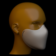 half-mask.png Halloween Cosplay Face Mask STL – 3D Printable Ergonomic Half Mask for Costume & Cosplay