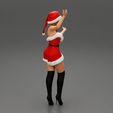 Girl-0003.jpg Lovely Santa Girl in Christmas Dress Posing