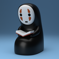 kaonashi-v3.png STL file Kaonashi No Face Spirited Away Cute・3D printing idea to download