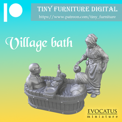 Bath_patr.png Файл STL Деревенская баня (Голдфилдские крестьяне)・Модель для загрузки и 3D-печати