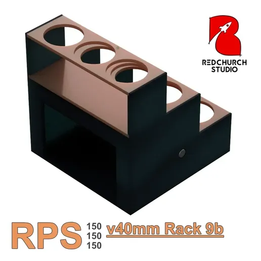 🎨 RPS 150-150-150 v40mm rack 9b・ 3D File for 3D printing・Cults