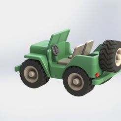 3quartb.JPG Download STL file Willys Jeep • 3D printing template, AGCreation3D