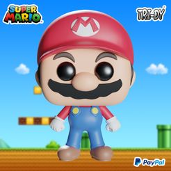 supermario.jpg STL-Datei Funko Pop SUPER MARIO BROS Spiel Mario Bros・3D-druckbare Vorlage zum herunterladen