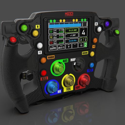HTEK H003 Steering Wheel - 3D model önizlemesi