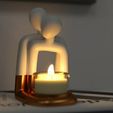 Couple-F3_minimalist_-TinyMakers3d-vs1SSFS.jpg Challenge - candle holders Couple minimalist base support V3 HomeDecor_ TinyMakers3D